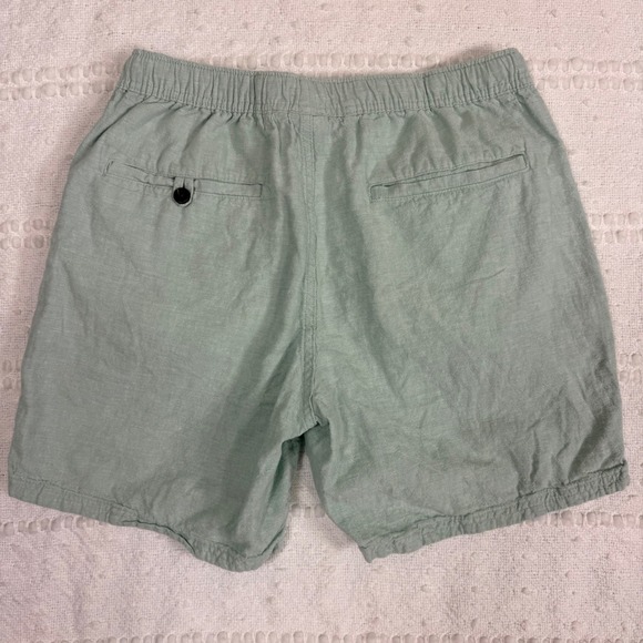 Katin Isaiah Local Shorts Linen Cotton Bld Drawstring Mint Green Medium - Picture 3 of 10
